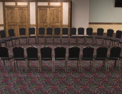 conference room chairs arranged in a circle
