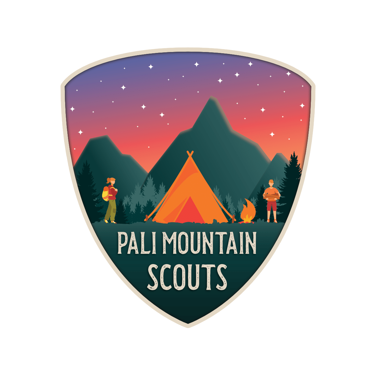 Pali Mountain Scouts logo.