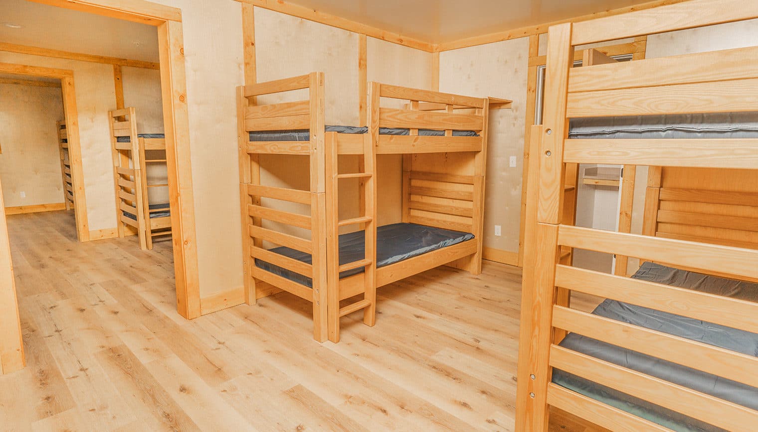 Deluxe Cabin bunk beds.